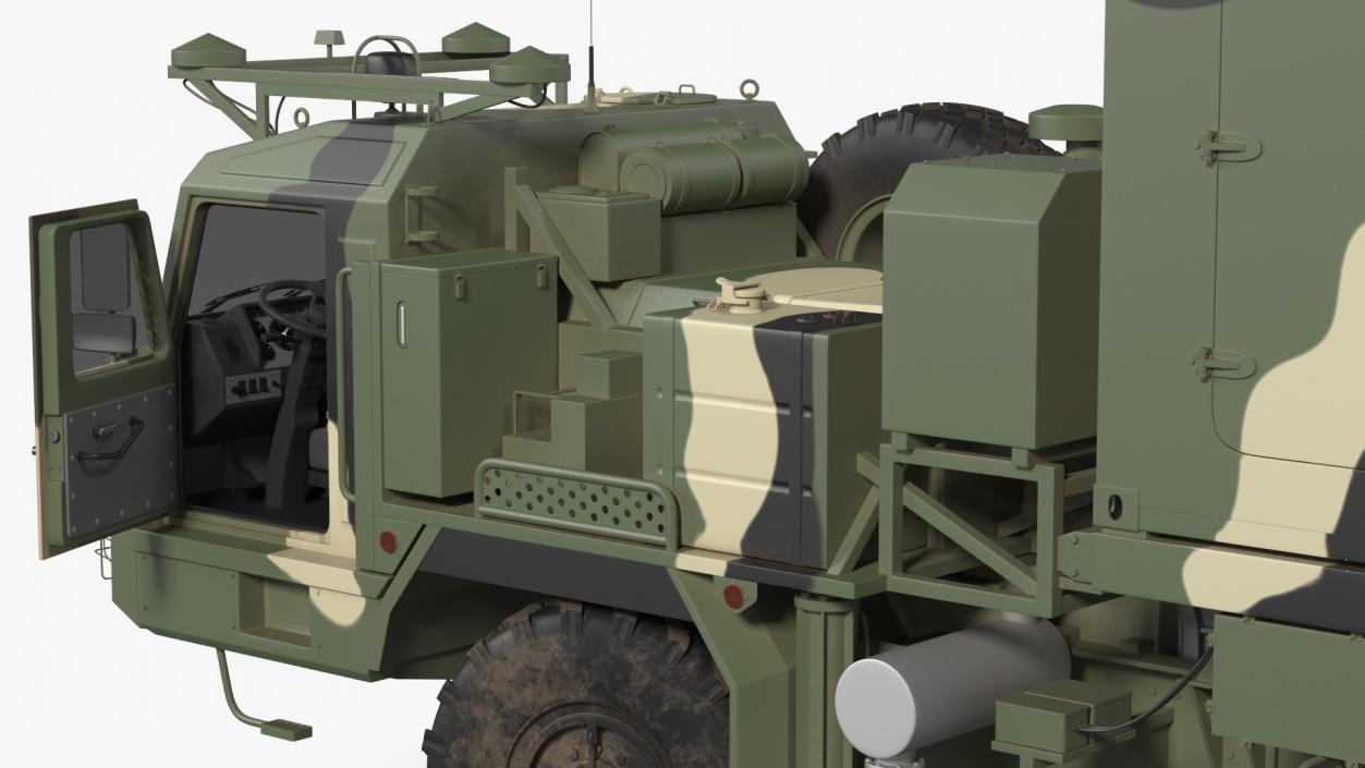 3D model Multi Function Mobile Tracking Radar Vityaz 50R6 Camo Rigged