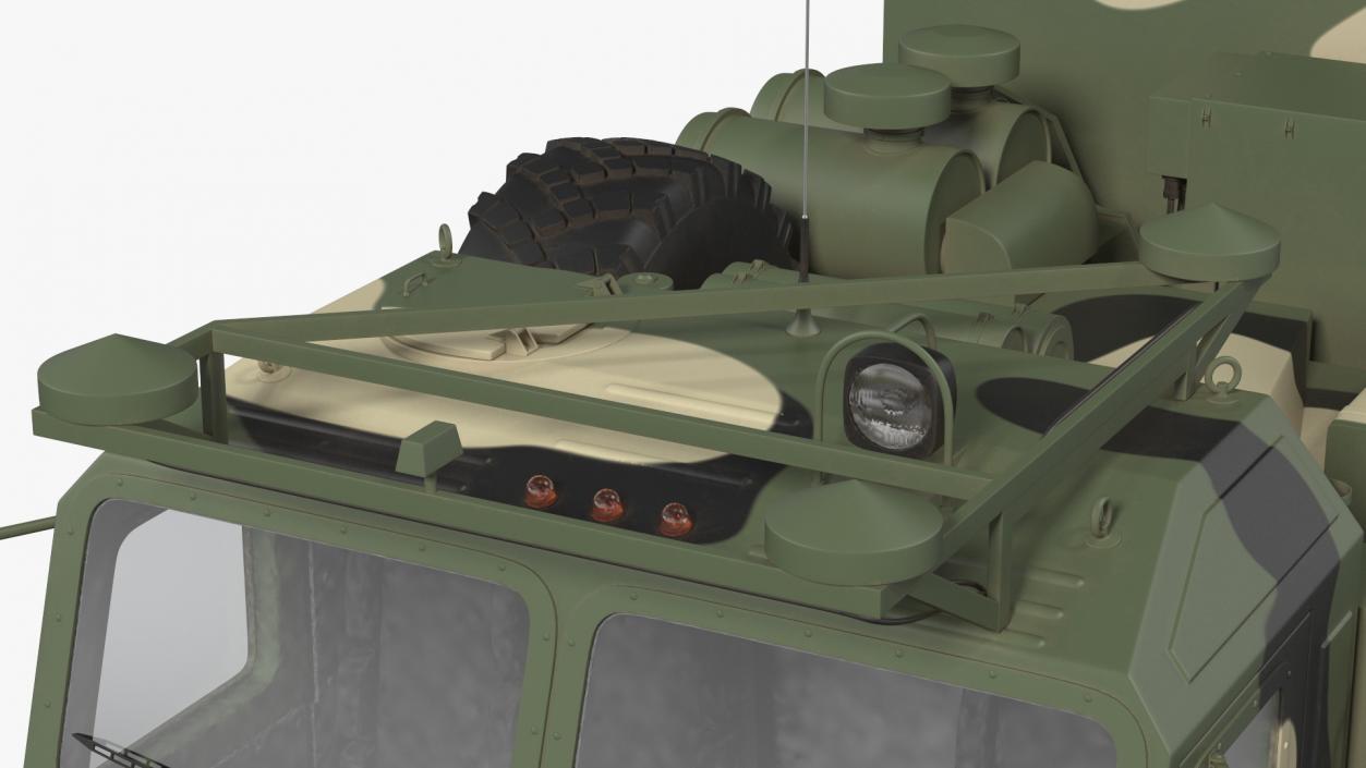 3D model Multi Function Mobile Tracking Radar Vityaz 50R6 Camo Rigged