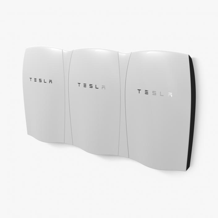 Tesla Powerwall Triple Unit 3D