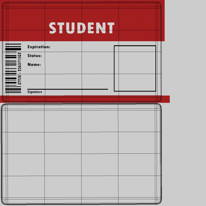 Student Id Card Holder 3D