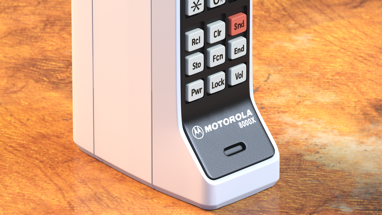3D Motorola DynaTAC 8000X Vintage Mobile Phone model