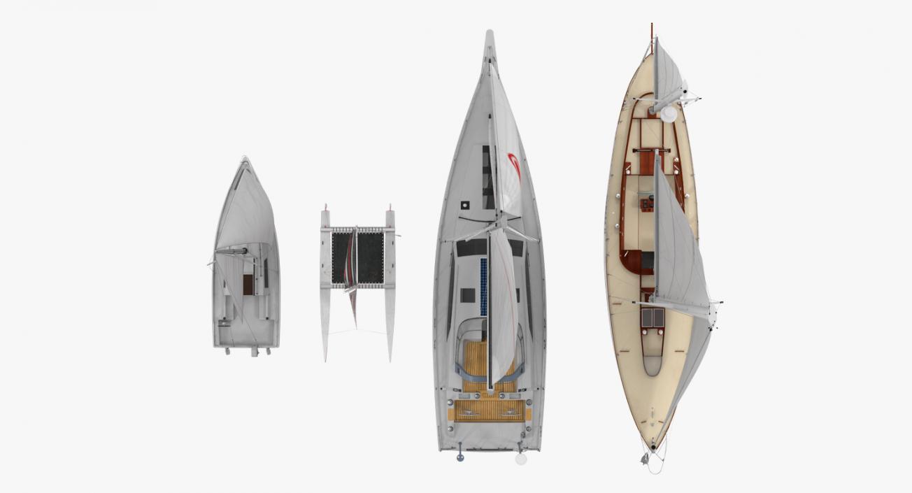Sailing Yachts Collection 2 3D
