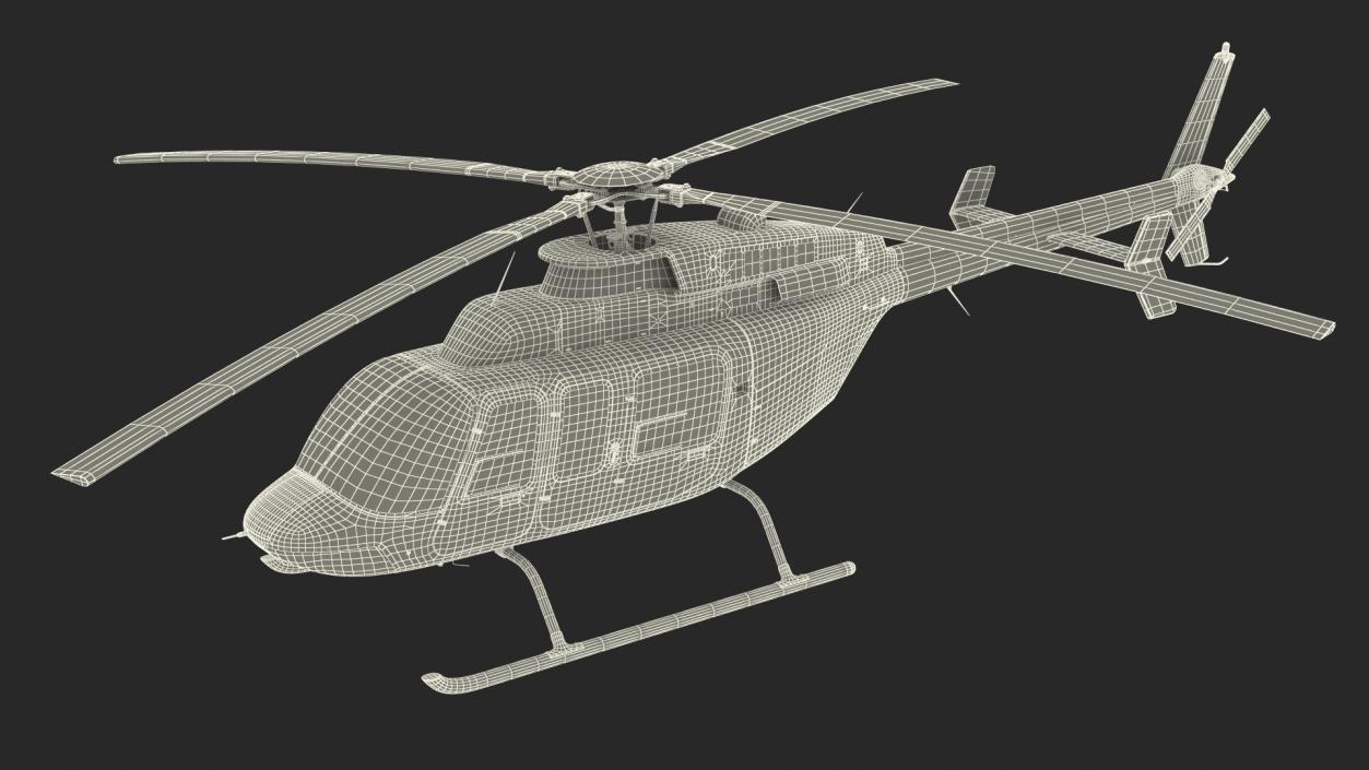 3D model Bell 407 GX Utility Helicopter