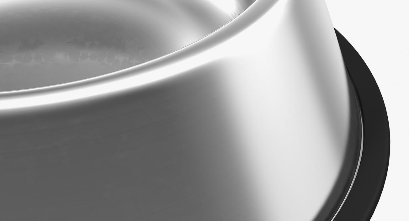 3D Empty Stainless Steel Bowl