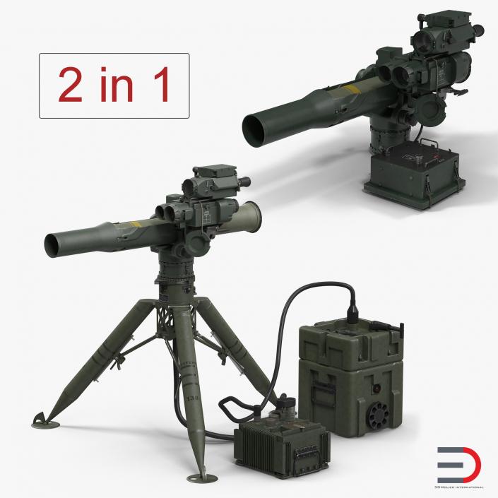 BGM-71 TOW Missile Systems Collection 3D