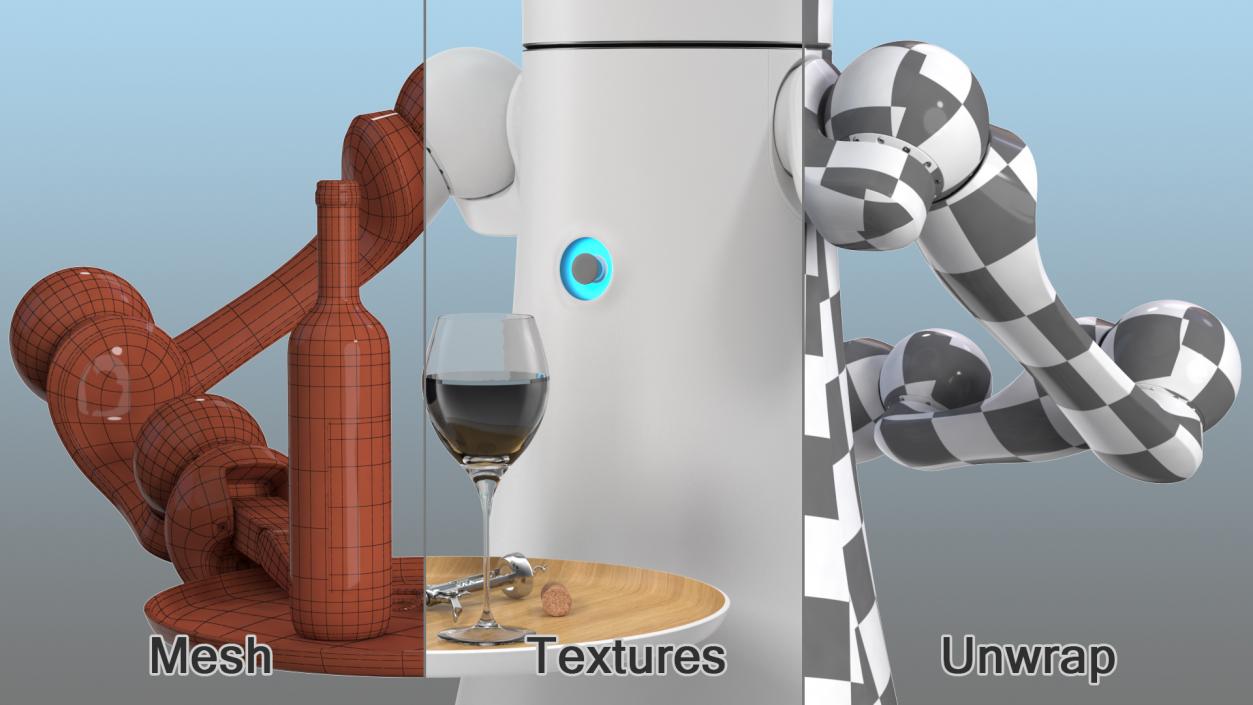 3D Modular Service Robot Bartender