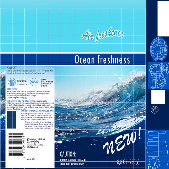 3D model Air Freshener Ocean Spray