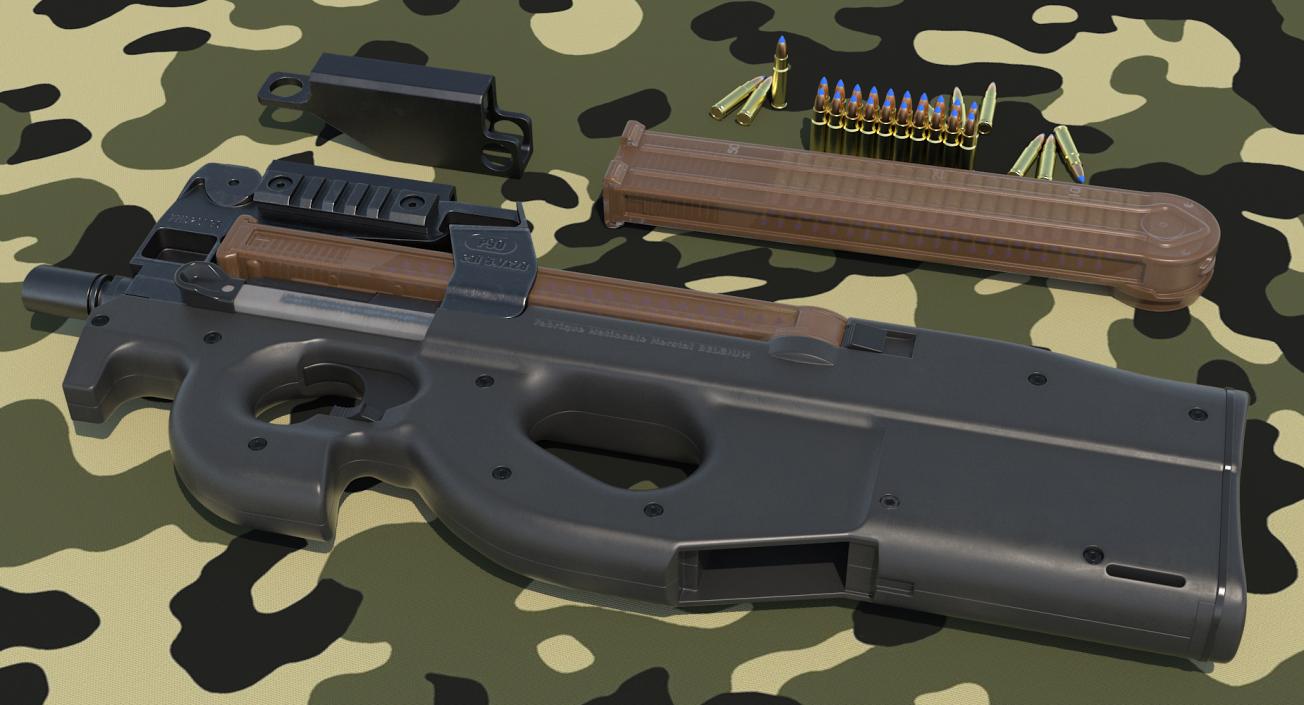 3D model FN P90 Personal Defense Weapon