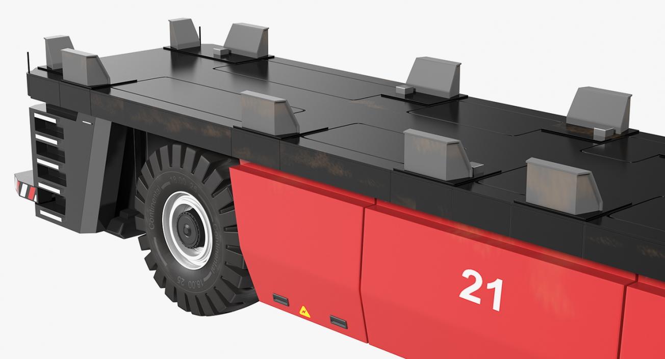 3D Electric AGV Trailer Kalmar FastCharge model