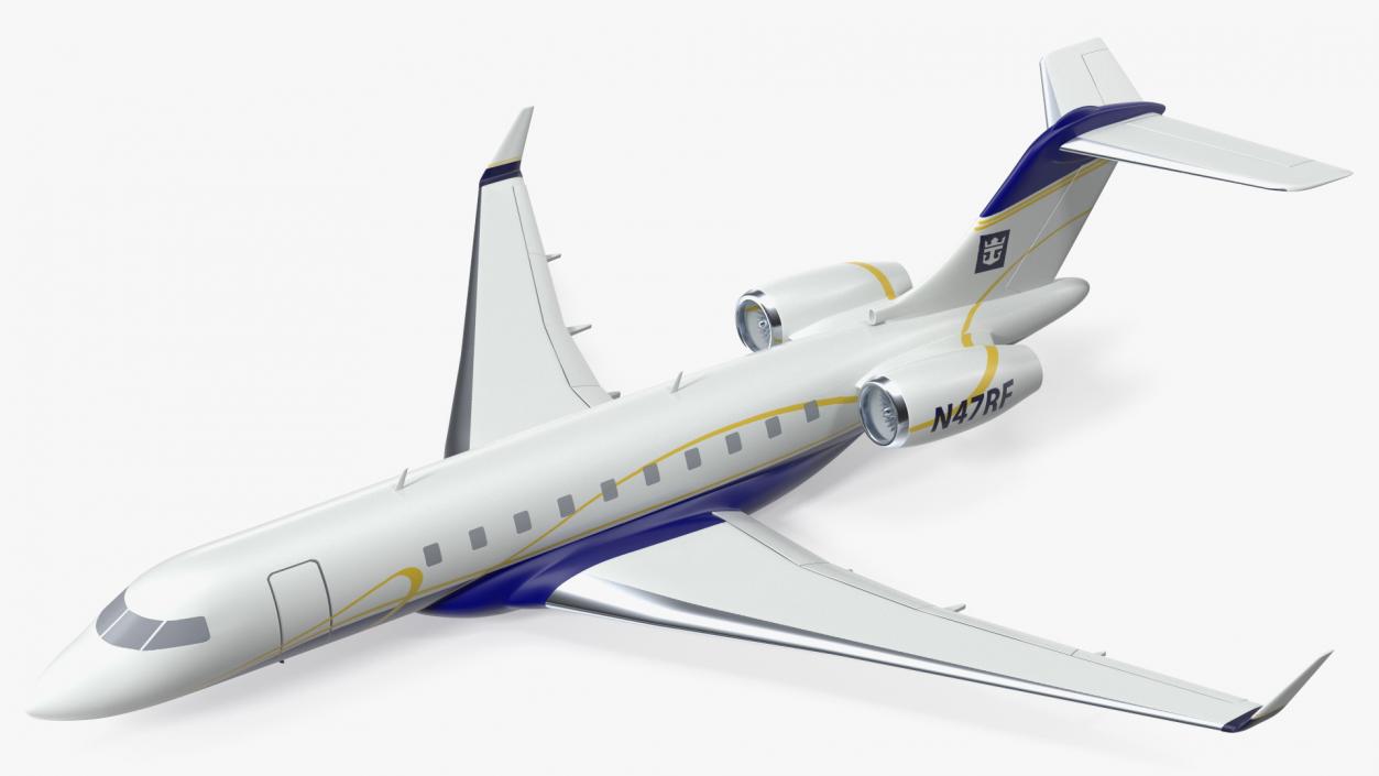 3D Bombardier Global 6000 Scale model