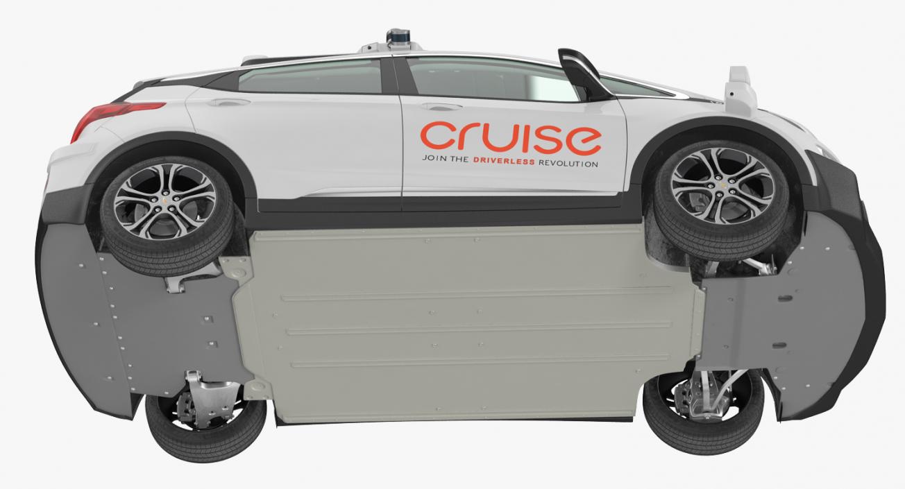 GM Cruise Automation Bolt EV Self Driving Car Rigged 3D