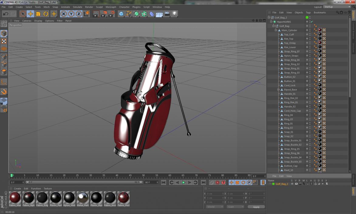 Golf Bags Collection 5 3D