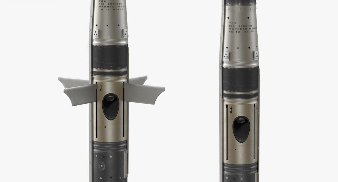 3D model BGM 71a TOW Missiles