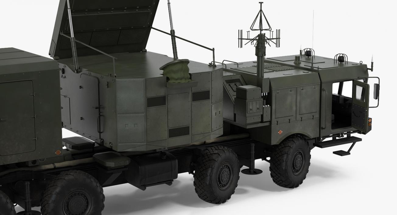 Multi Functional Radar 92n2e for S-400 Battle Position 3D model