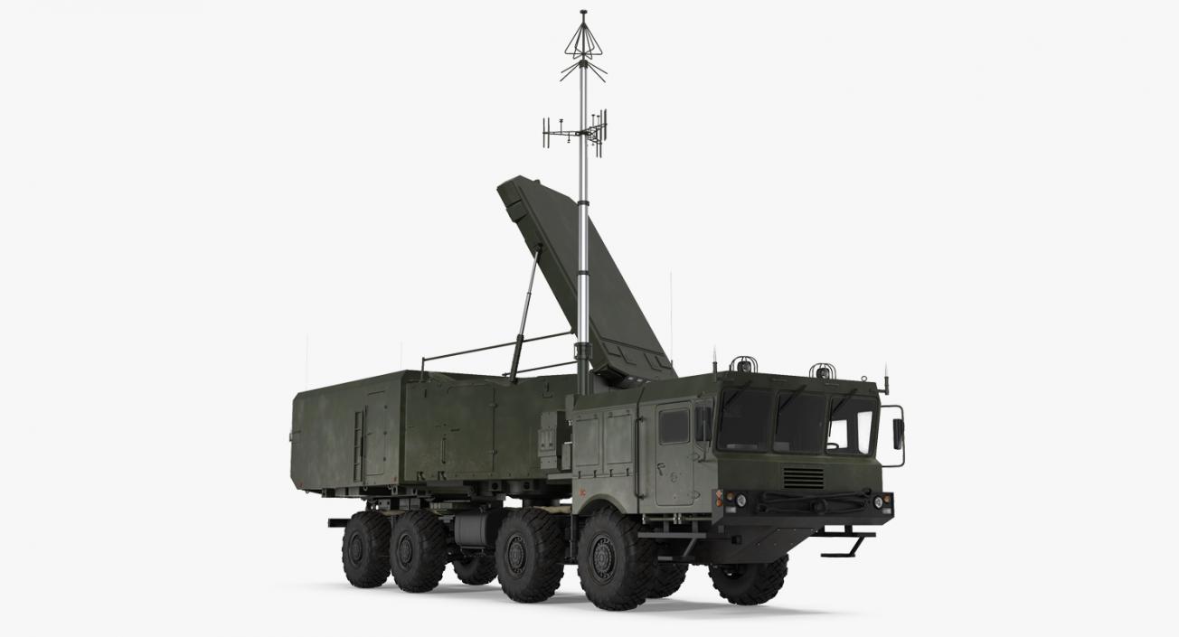 Multi Functional Radar 92n2e for S-400 Battle Position 3D model