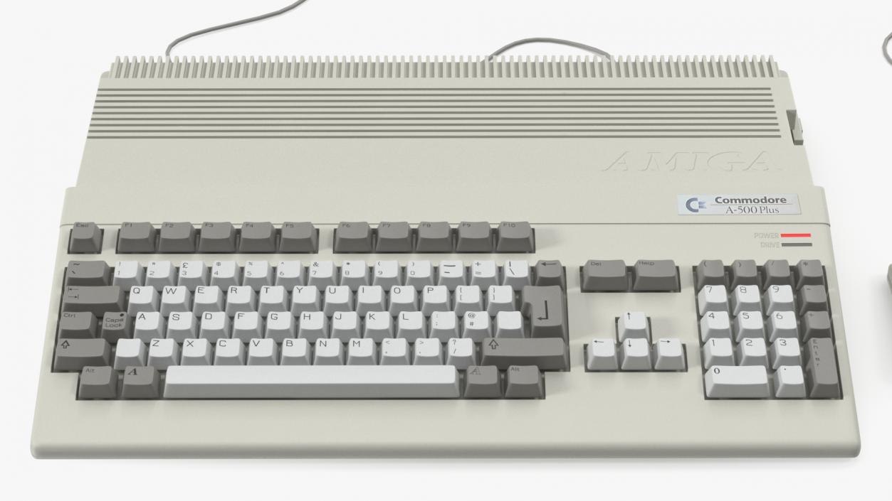 Home Computer Commodore Amiga 500 Keyboard 3D
