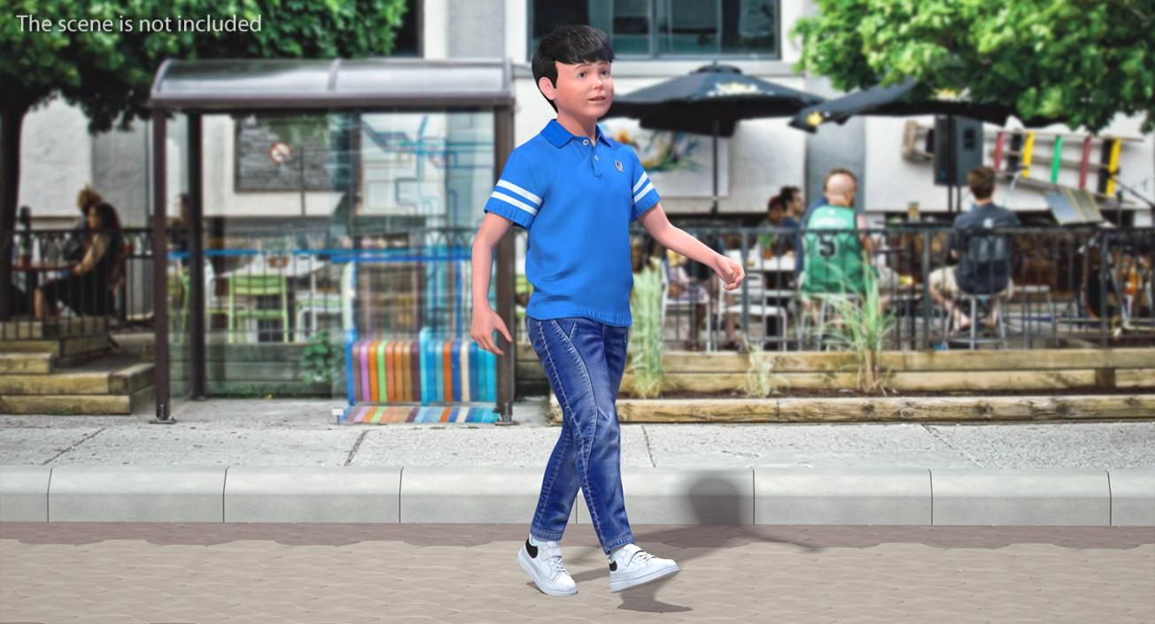 3D Realistic Teenage Boy Rigged model