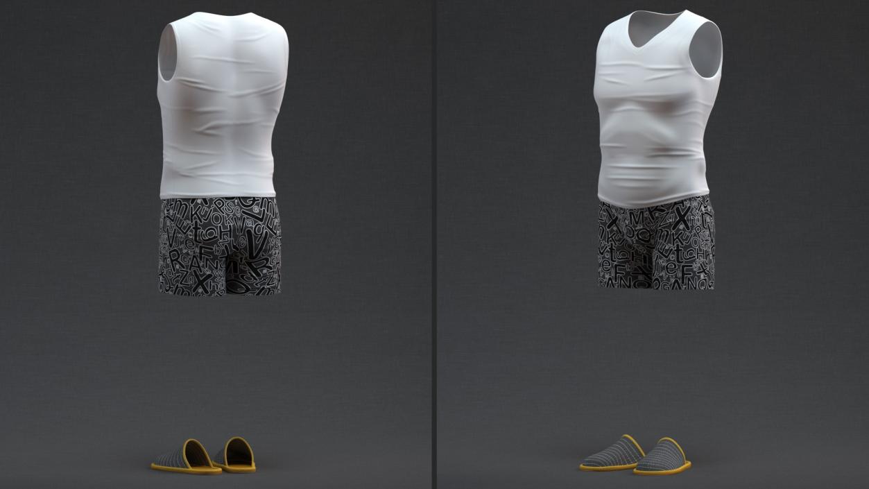Men Underwear Set 3D