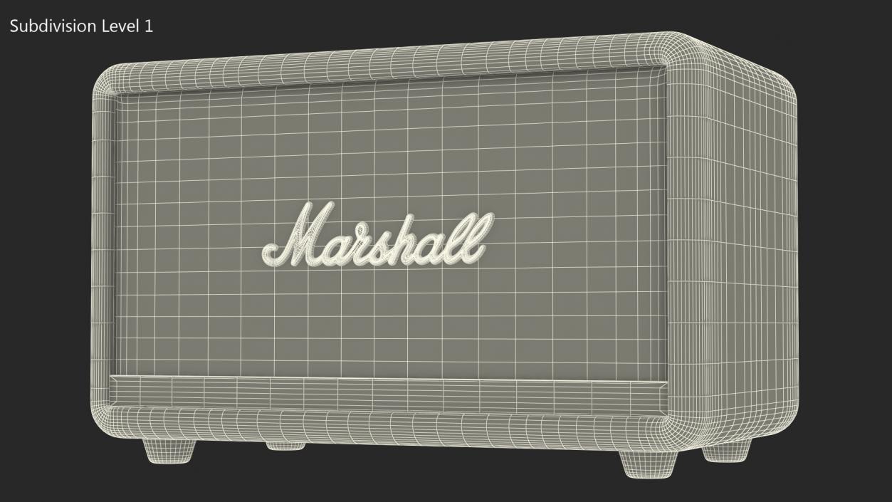 Marshall Acton II Wireless Wi-Fi Smart Speaker Black 3D