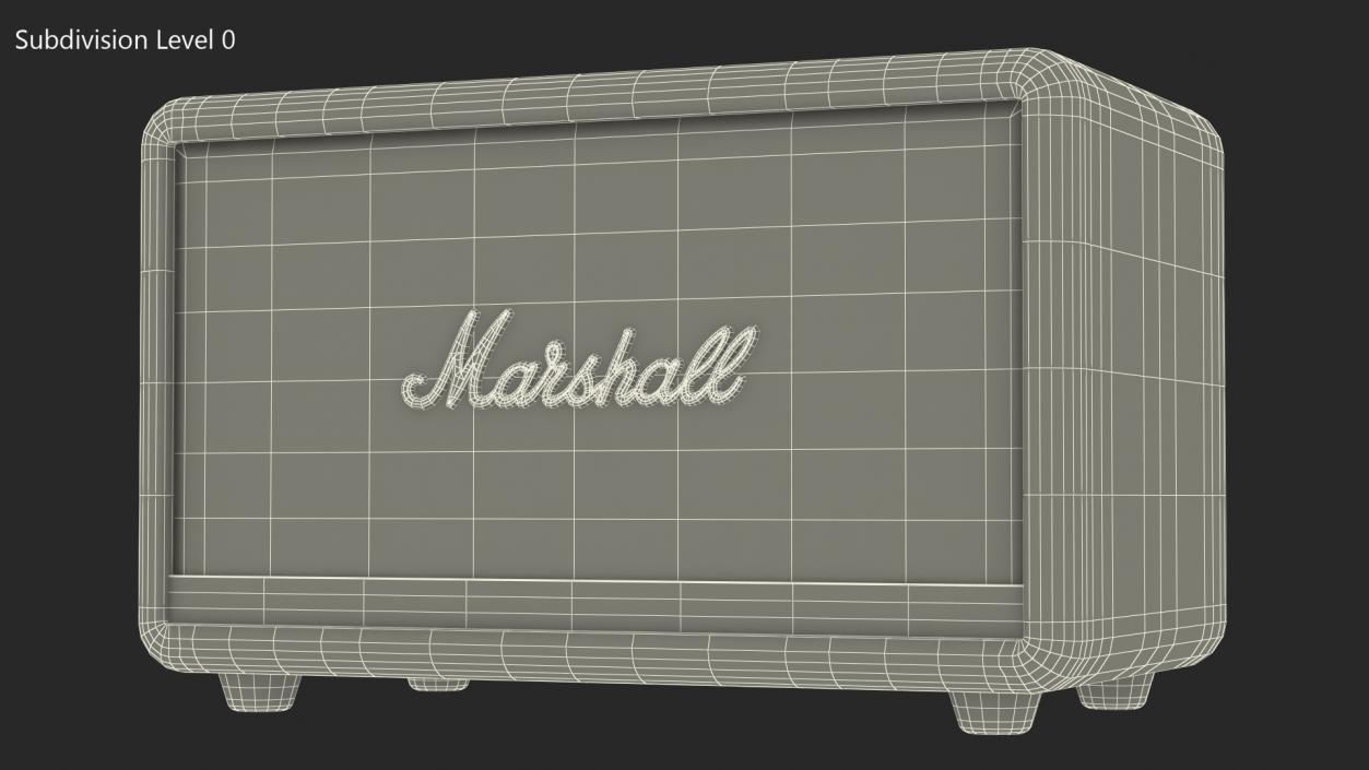 Marshall Acton II Wireless Wi-Fi Smart Speaker Black 3D