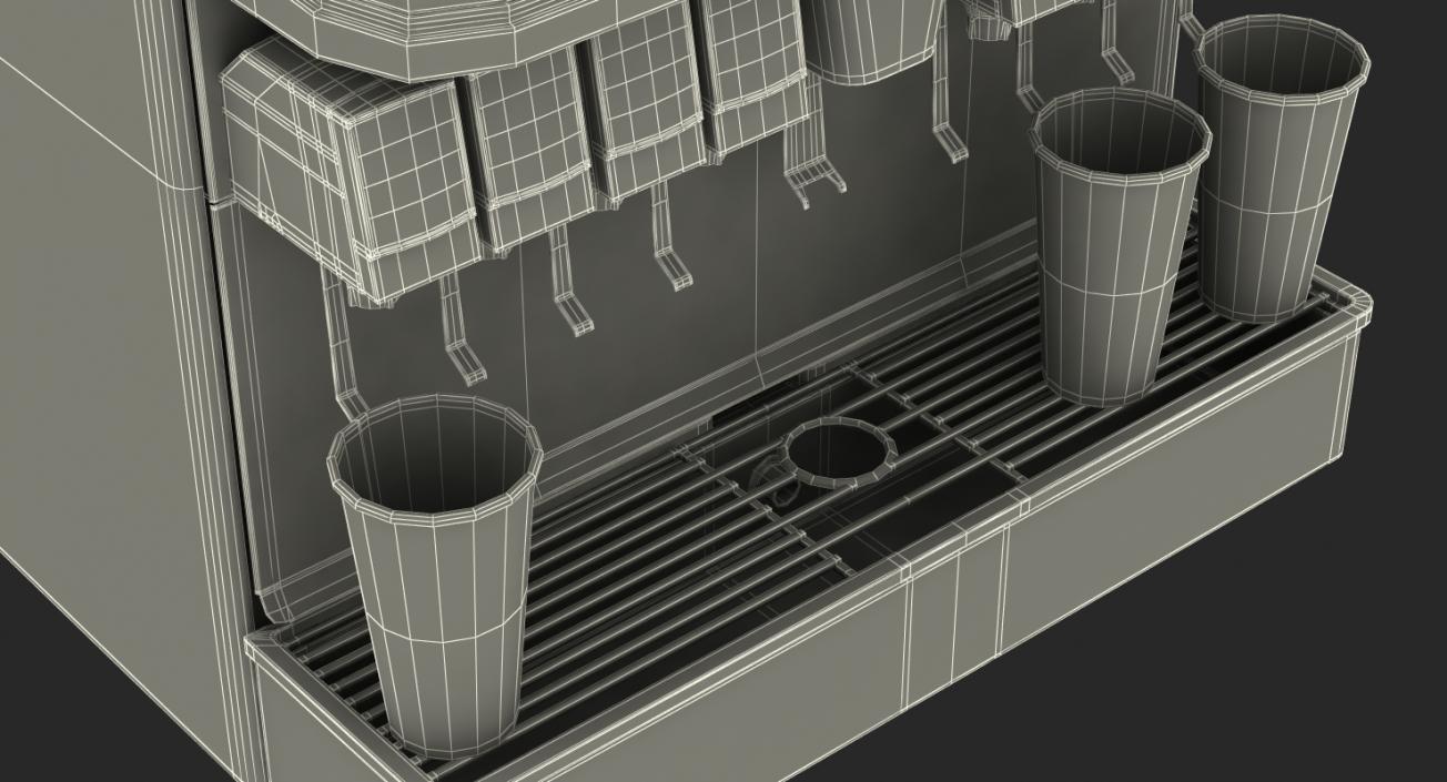 3D Soda Fountain Dispenser model