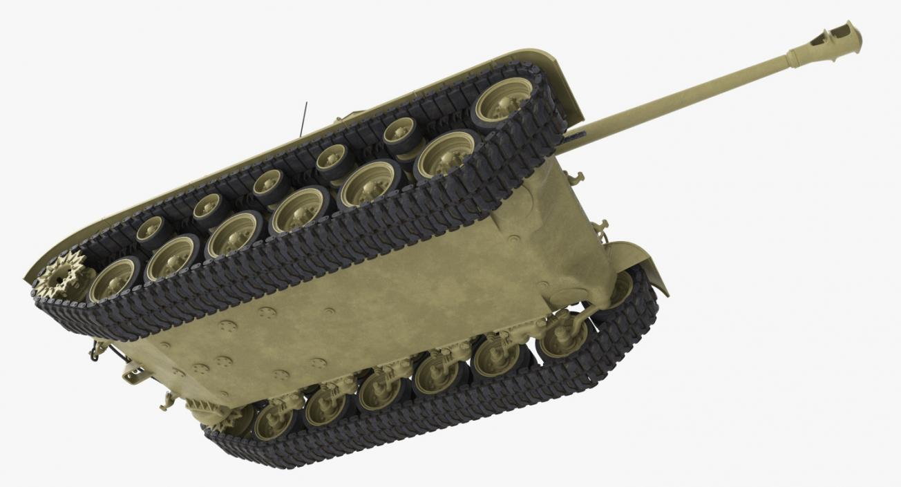 3D model M26 Heavy Tank Pershing Rigged