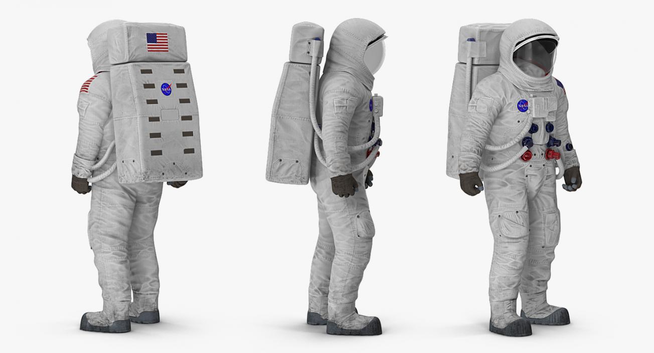 3D model A7L Spacesuit Rigged