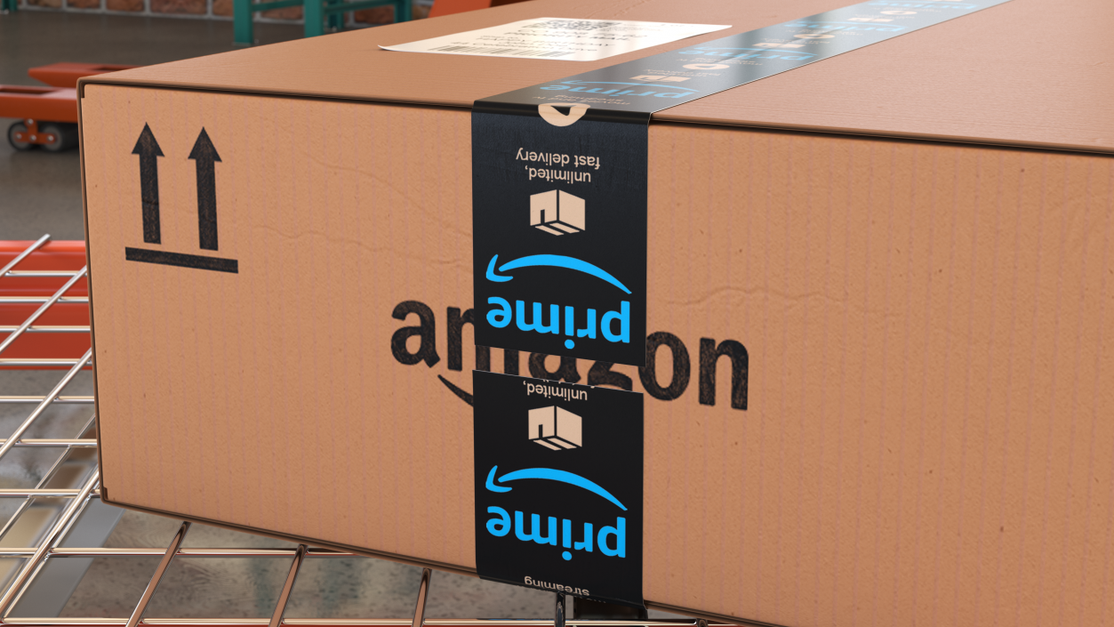 Amazon Parcels Box 53x40x16 3D