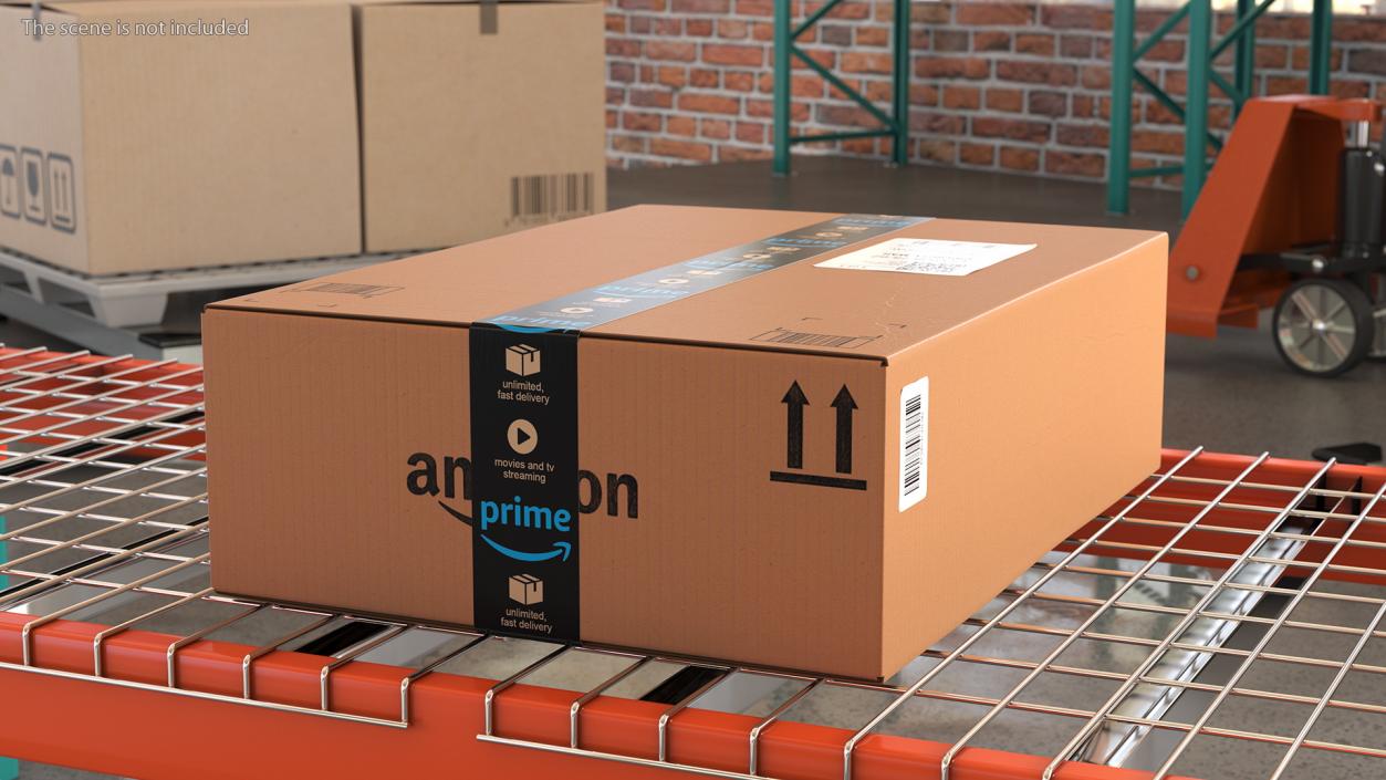 Amazon Parcels Box 53x40x16 3D