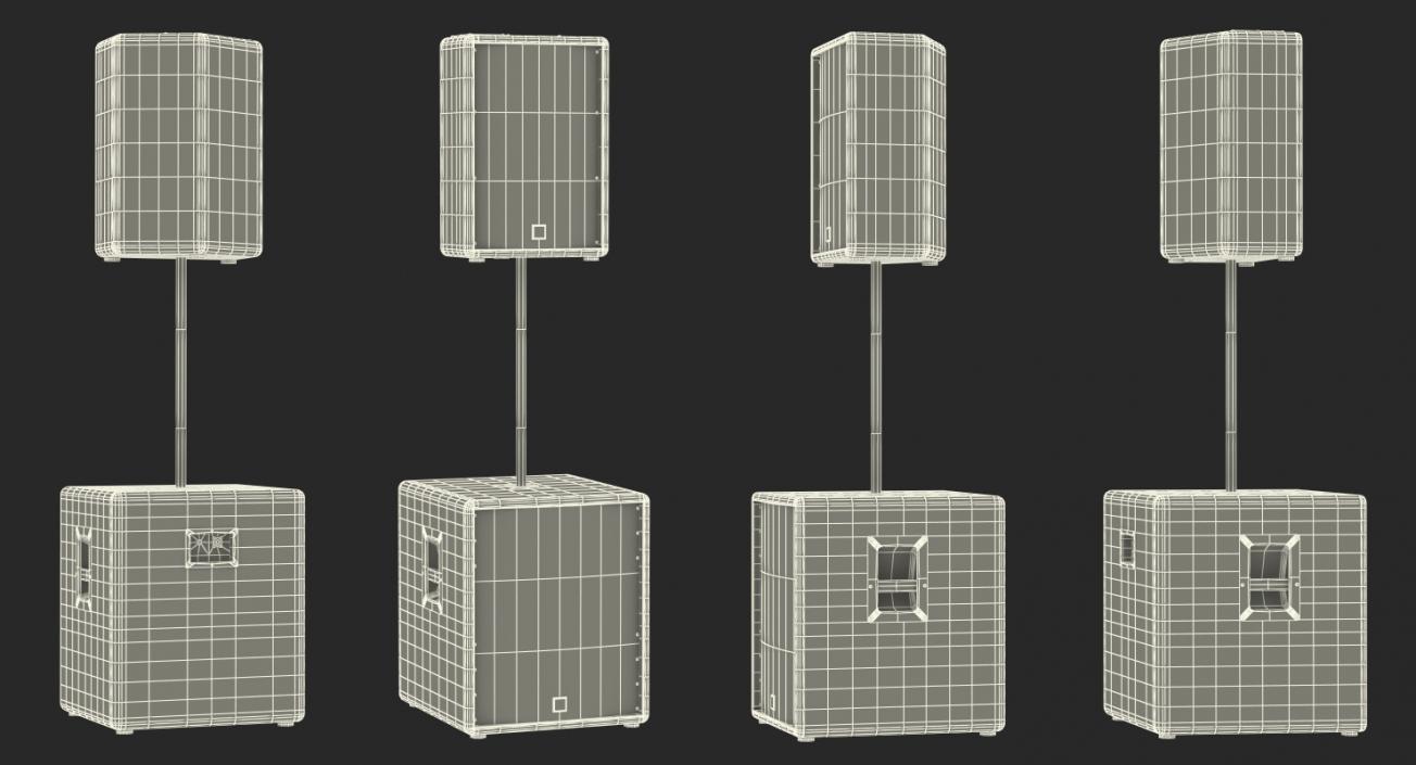 3D model JBL Passive Speakers