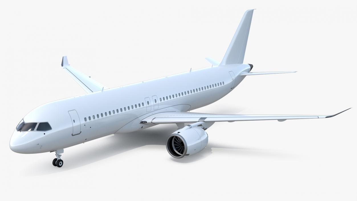 3D model Narrow Body Airliner