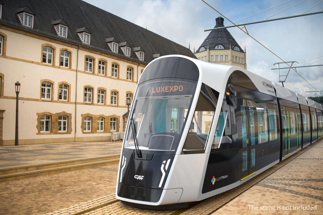 3D Luxembourg Tram Urbos