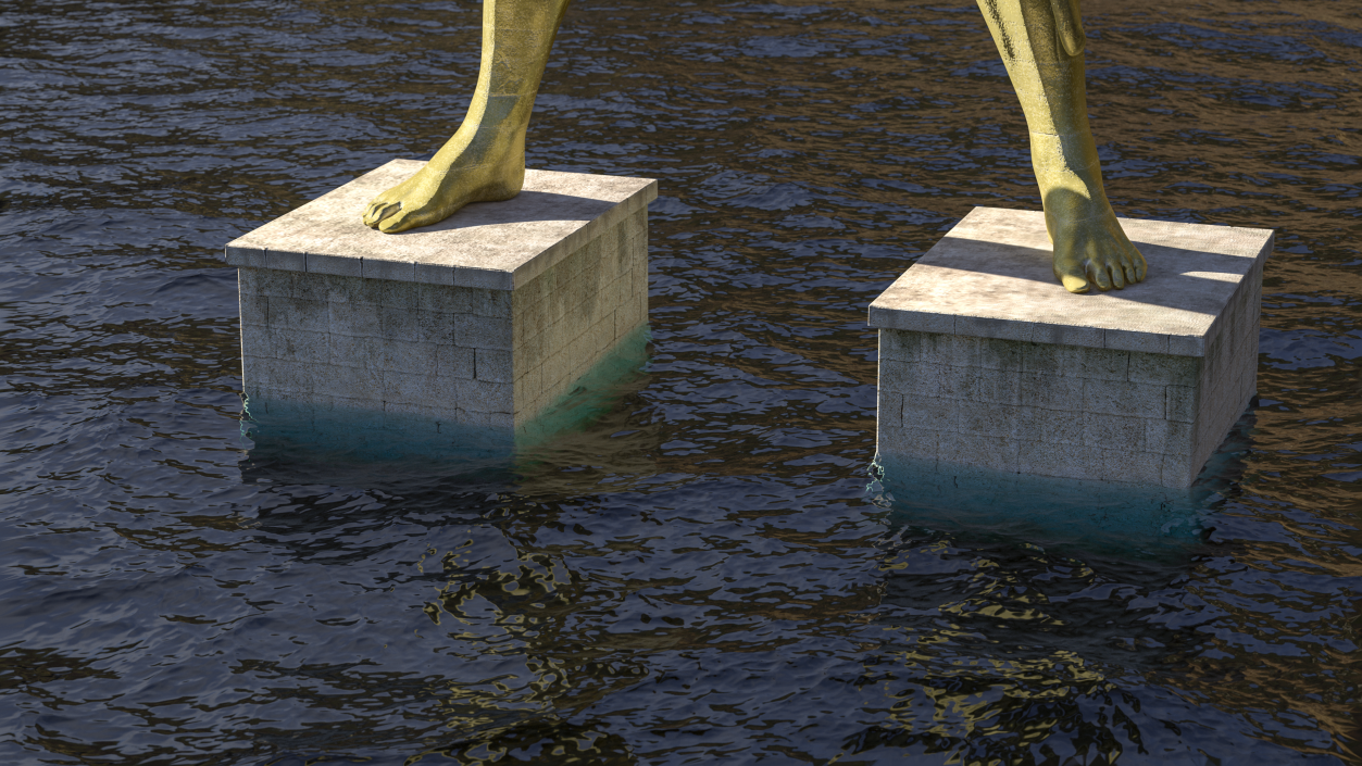 3D Colossus of Rhodes model