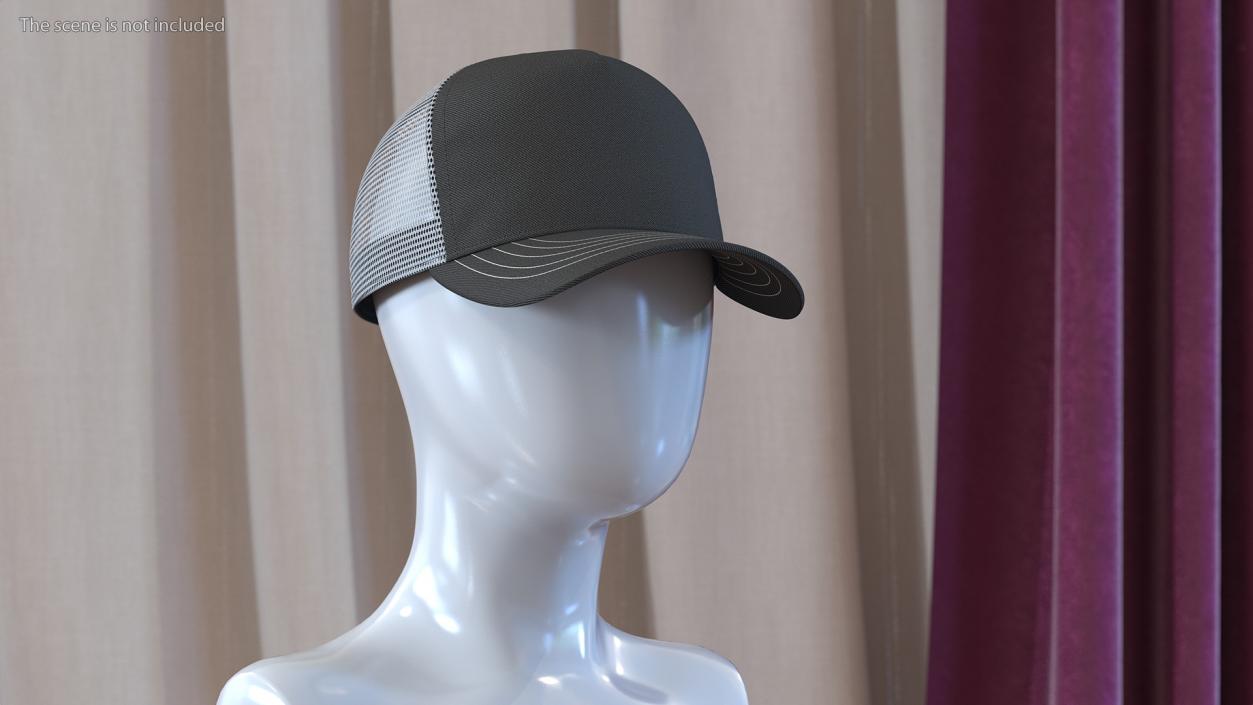 3D Trucker Hat Grey
