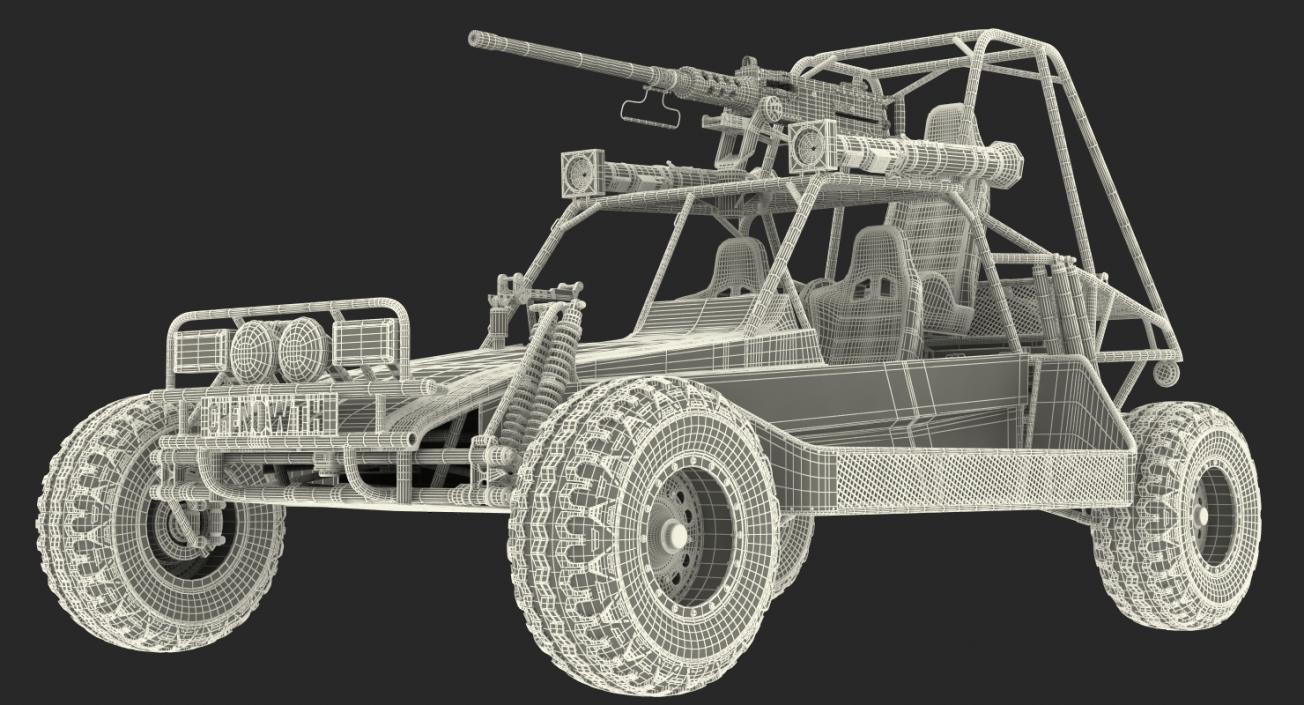 Desert Patrol Vehicle DPV Rigged 3D