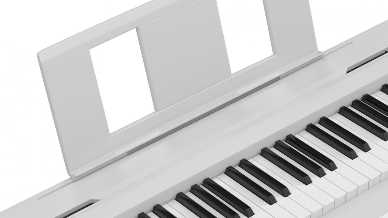 Digital Piano White 3D model