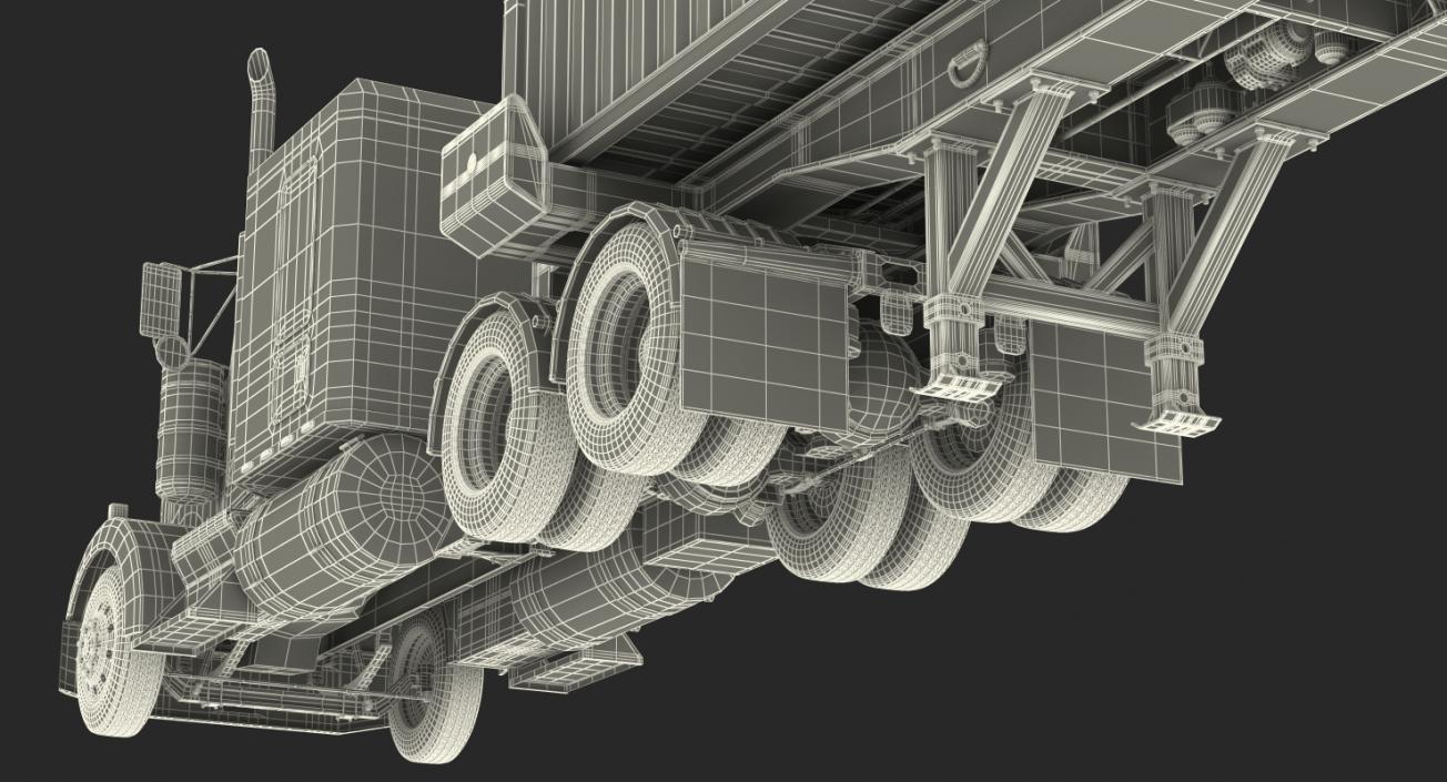 Container Cargo Trailer Truck 3D model