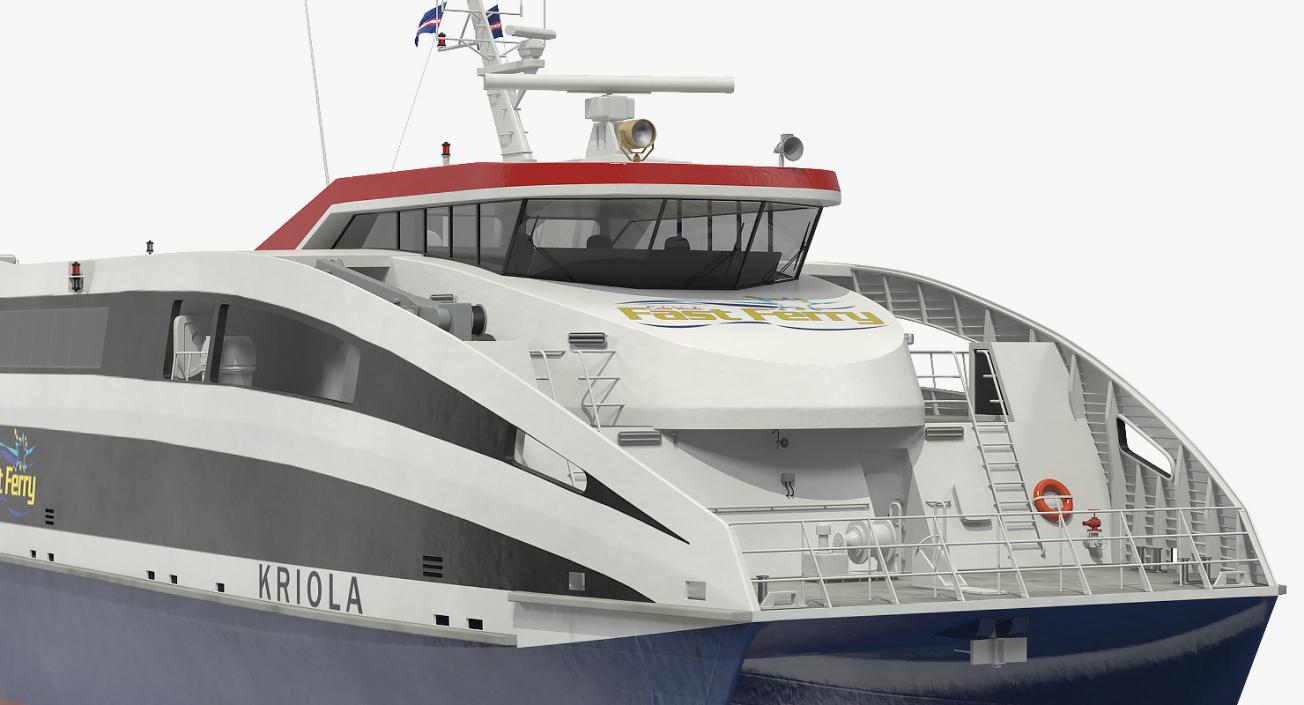 3D Ferry Fast RoPax 4512 Kriola model