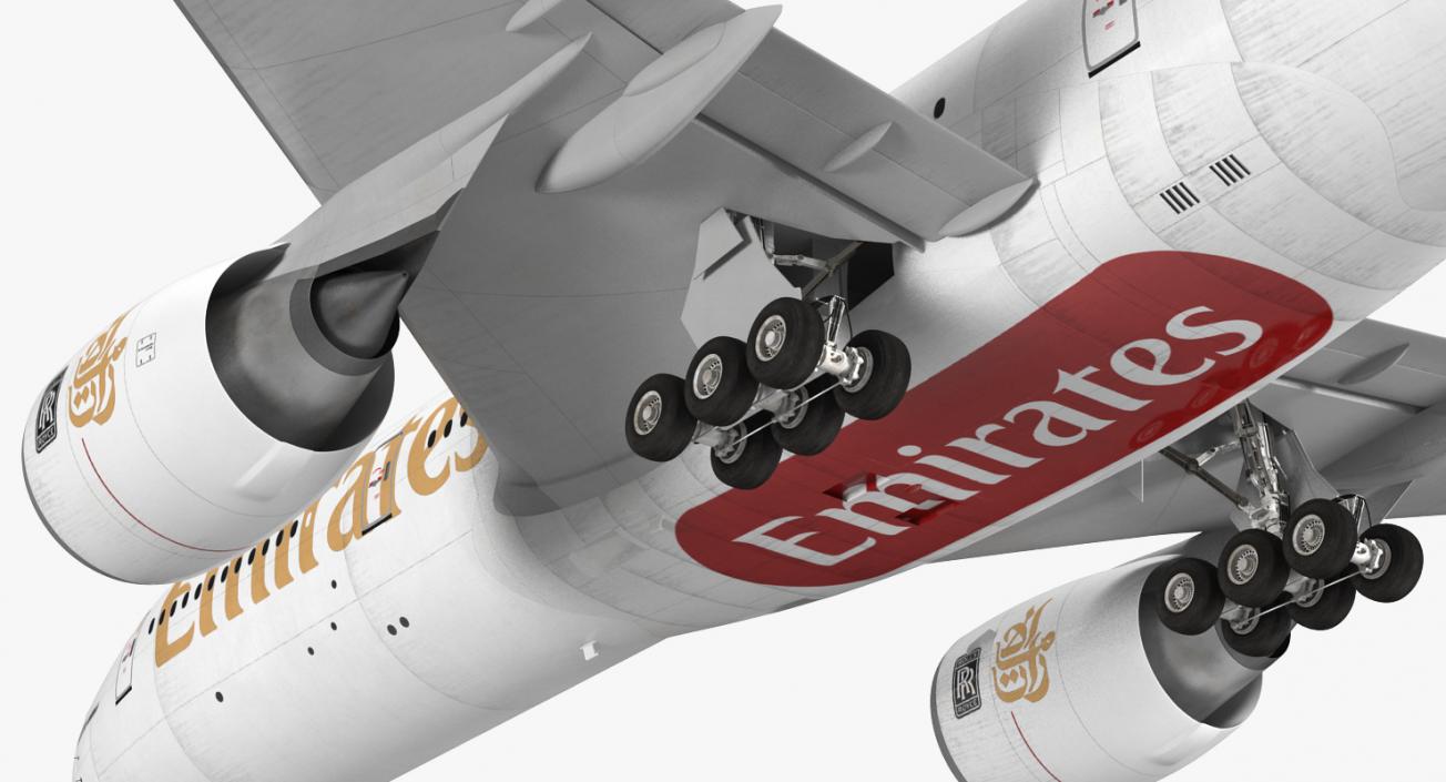 3D Boeing 777 200ER Emirates Airlines Rigged