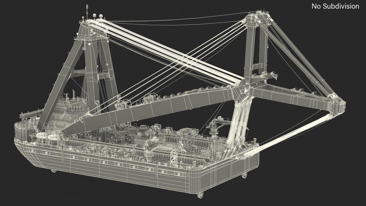 3D Floating Vessel Crane