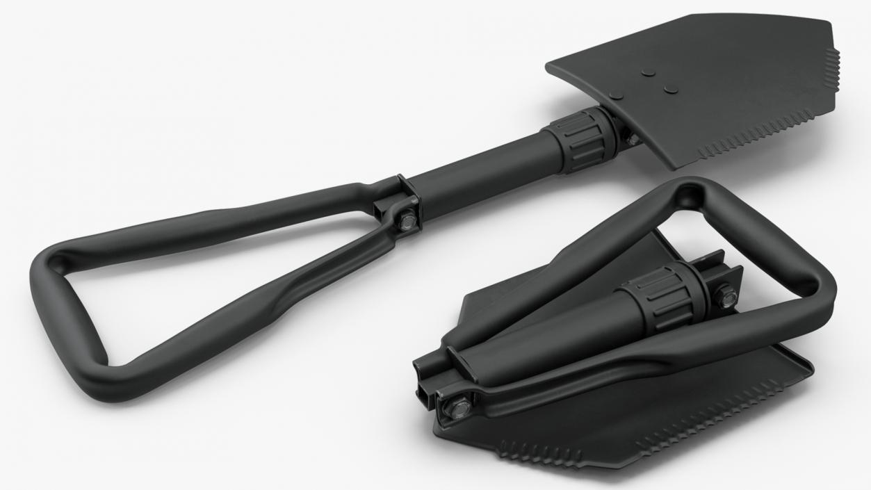 3D model US GI Military Entrenching Shovel Folded