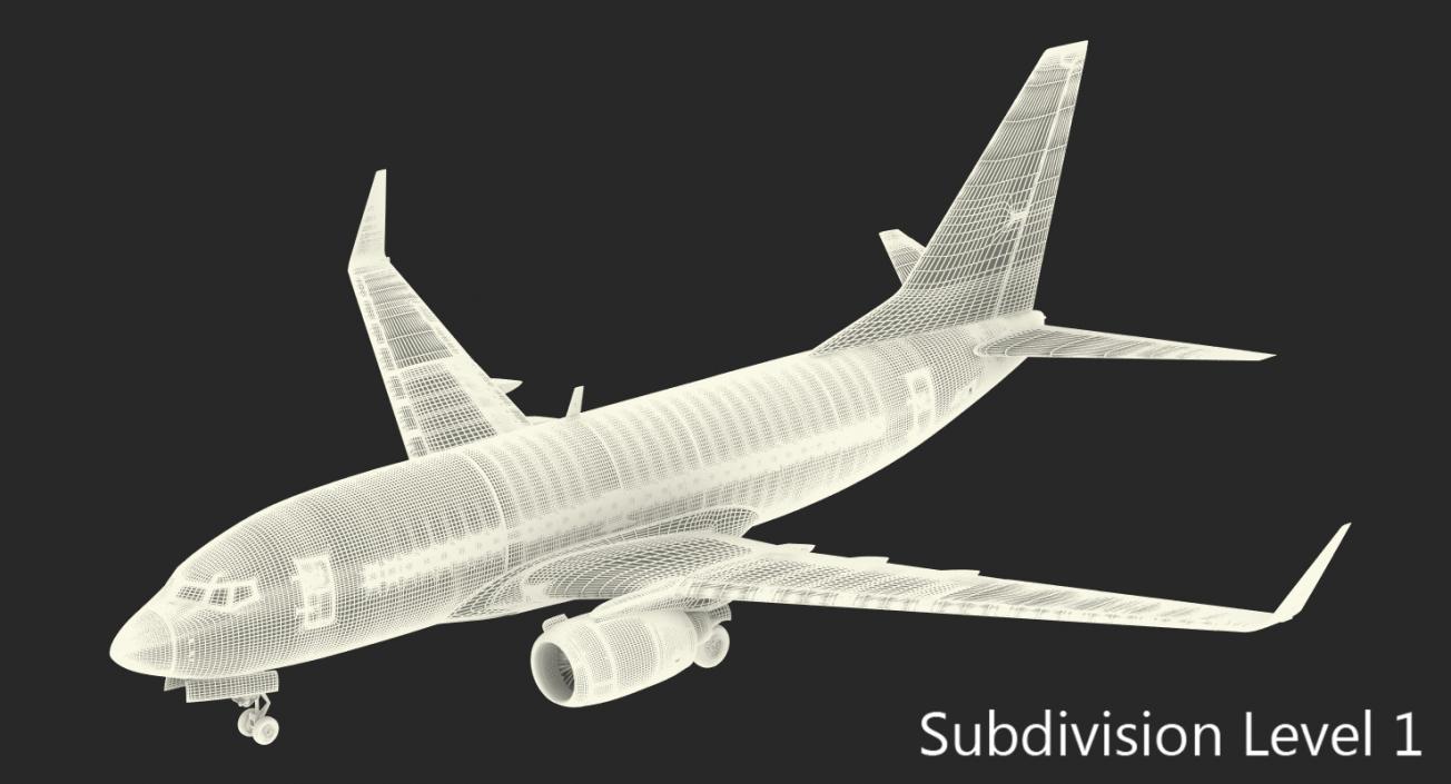 Boeing 737-600 with Interior Delta Air Lines 3D model