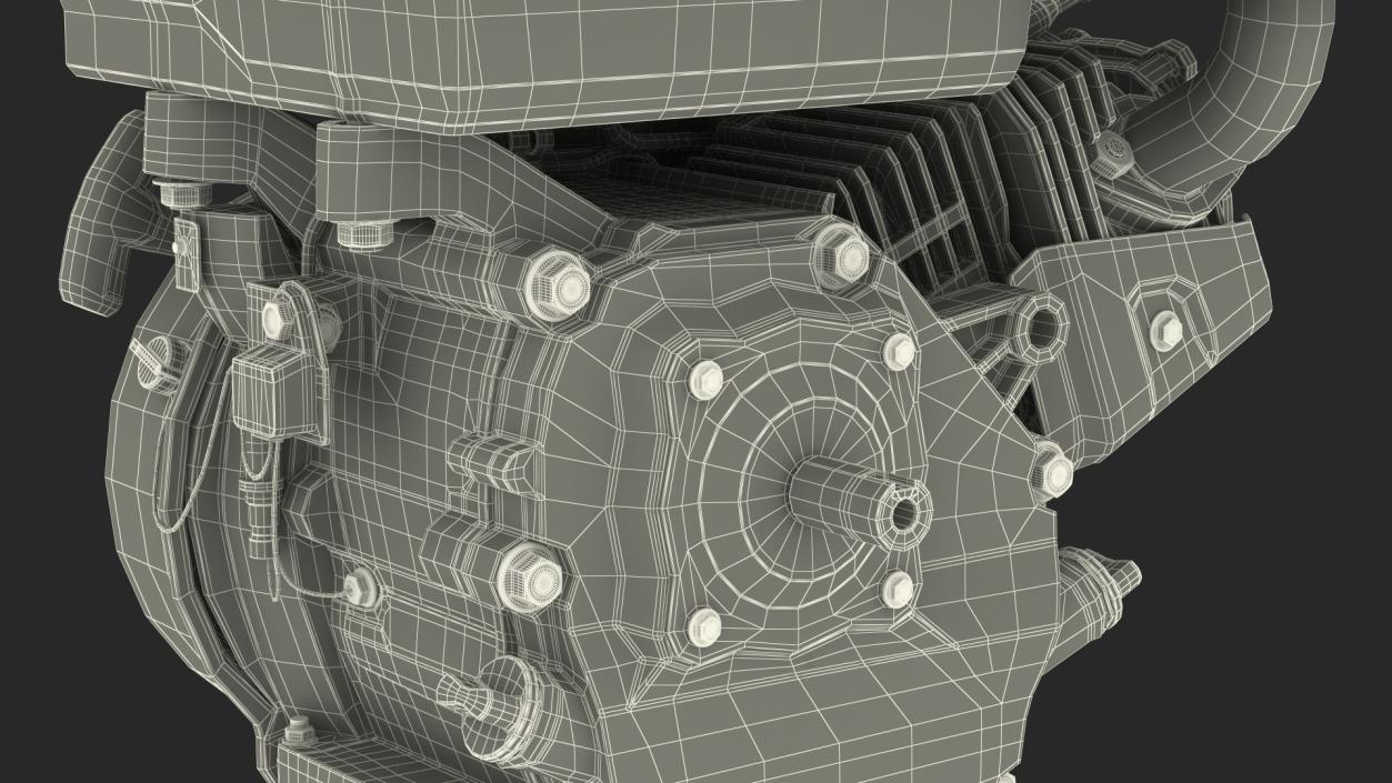 3D OHV Horizontal Shaft Gas Engine