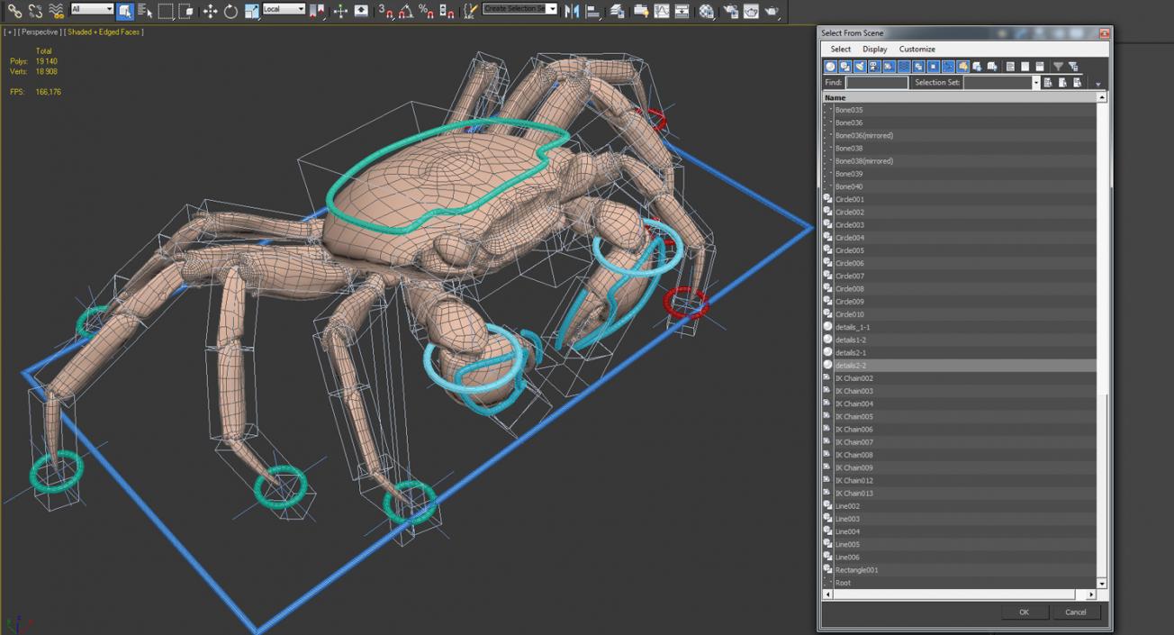 3D model Vampire Crab Geosesarma Rigged