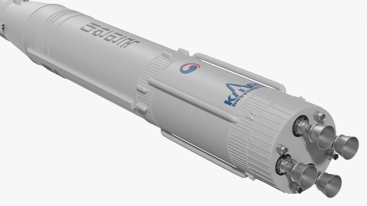 South Korean Rocket KSLV II Nuri 3D