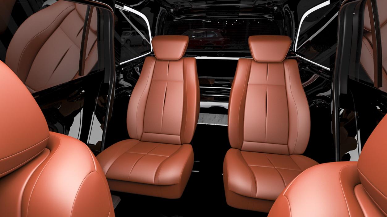 3D Maybach GLS SUV Simple Interior