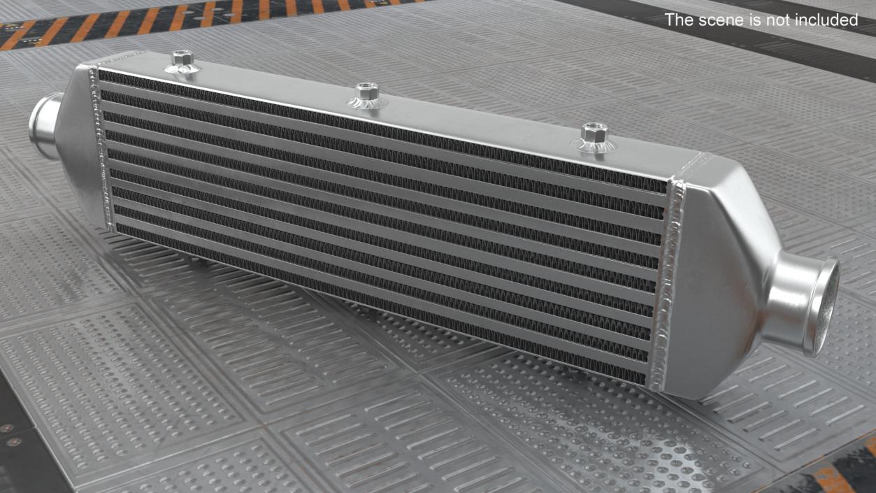 3D Mishimoto Car Intercooler Two Sided Pipes