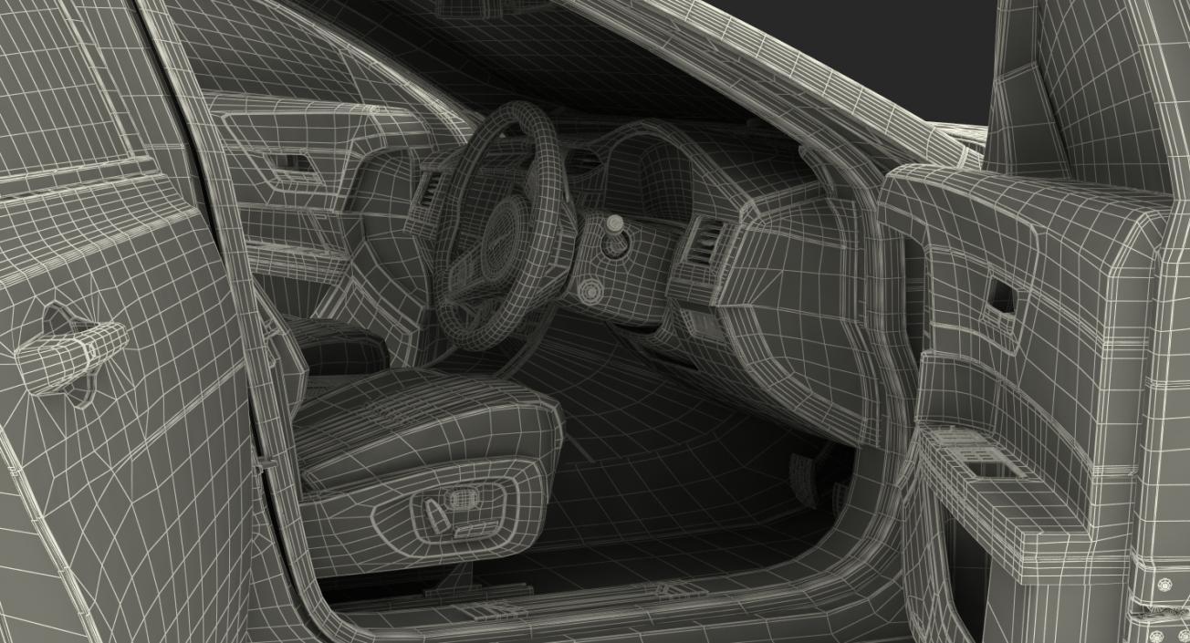 3D Jaguar XF Rigged