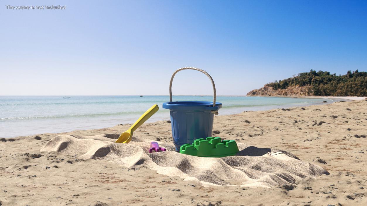 Beach Sand Toys Set 3D model