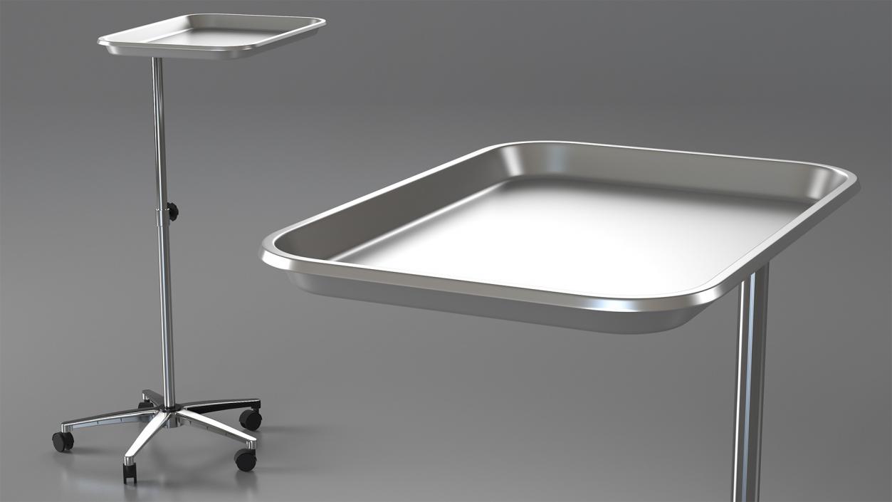 IV Stand with Tools Tray 3D model